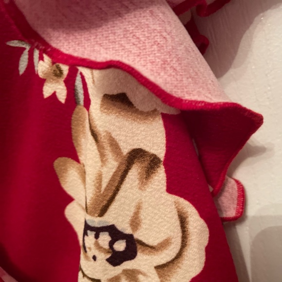 Shien Red Floral Dress - medium fits small/medium NWOT - Picture 5 of 7